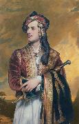 Thomas Phillips Lord Byron in Albanian dress oil painting reproduction